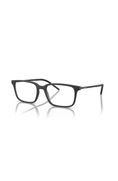 Dolce & Gabbana Dolce&gabbana 55mm Rectangle Optical Glasses In Black