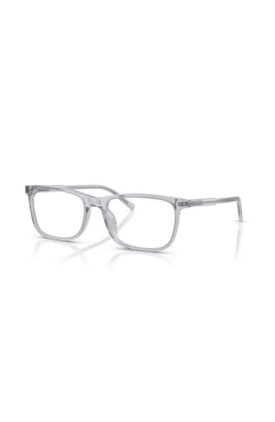 Dolce & Gabbana Dolce&gabbana 55mm Rectangle Optical Glasses In Gray