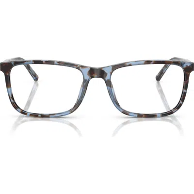 Dolce & Gabbana Dolce&gabbana 55mm Rectangular Optical Glasses In Gray