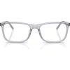 Dolce & Gabbana Dolce&gabbana 55mm Rectangular Optical Glasses In Gray