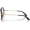 Dolce & Gabbana Dolce&gabbana 55mm Square Optical Glasses In Gold