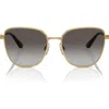 Dolce & Gabbana Dolce&gabbana 56mm Gradient Butterfly Sunglasses In Gold/black Grey