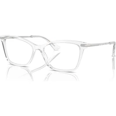 Dolce & Gabbana Dolce&gabbana 56mm Rectangle Optical Glasses In White