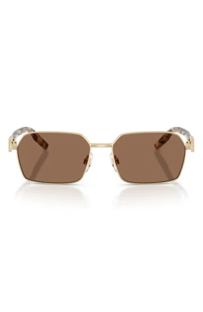 Dolce & Gabbana Dolce&gabbana 56mm Rectangular Sunglasses