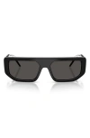 Dolce & Gabbana Rectangular Sunglasses, 56mm In Black