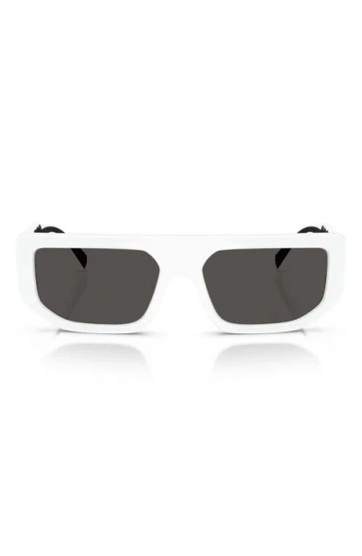 Dolce & Gabbana Logo-detail Sunglasses In White