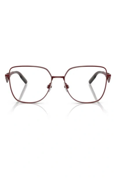 Dolce & Gabbana Dolce&gabbana 56mm Square Optical Glasses In Bordeaux