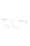 Dolce & Gabbana Dolce&gabbana 56mm Square Optical Glasses In White
