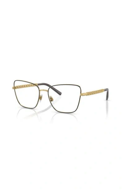 Dolce & Gabbana Dolce&gabbana 57mm Butterfly Optical Glasses In Multi