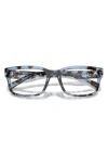 Dolce & Gabbana Dolce&gabbana 57mm Rectangular Reading Glasses In Havana Blue