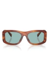 Dolce & Gabbana Oversized Rectangular Sunglasses In Brown