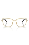 Dolce & Gabbana Dolce&gabbana 57mm Square Cat Eye Optical Glasses In Gold