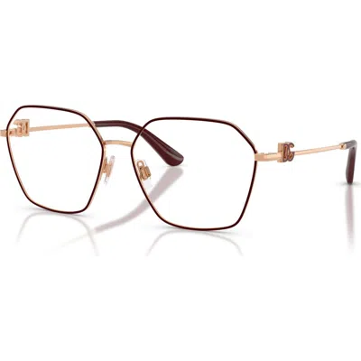 Dolce & Gabbana Dolce&gabbana 58mm Phantos Optical Glasses In Brown