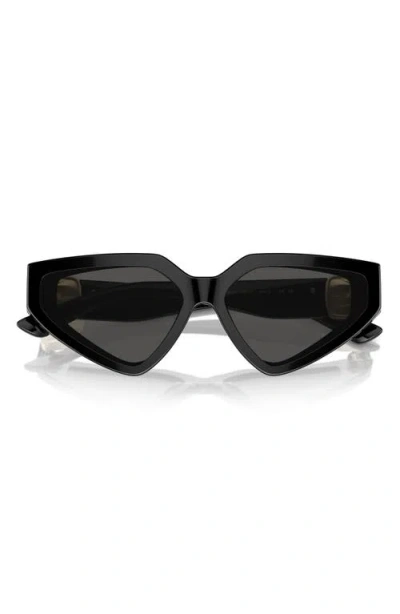 Dolce & Gabbana Dolce&gabbana 59mm Butterfly Sunglasses In Black