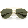 Dolce & Gabbana Dolce&gabbana 60mm Polarized Pilot Sunglasses In Gold