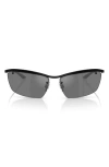 Dolce & Gabbana Dolce&gabbana 61mm Rimless Rectangular Sunglasses In Black