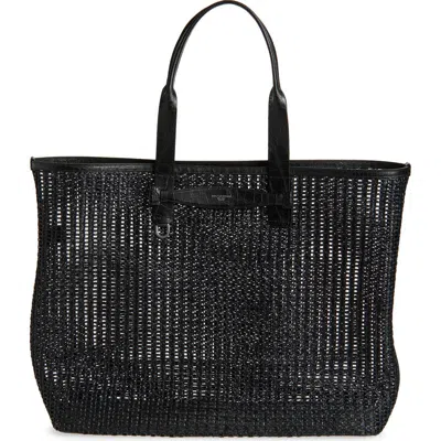 Dolce & Gabbana Dolce&gabbana Adamo Woven Mesh & Leather Shopper