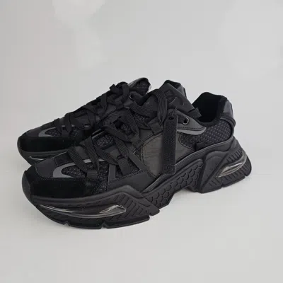 Pre-owned Dolce & Gabbana Dolce&gabbana Airmaster Men's Black Sneakers