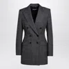 Dolce & Gabbana Anthracite Grey Tweed Double-breasted Jacket