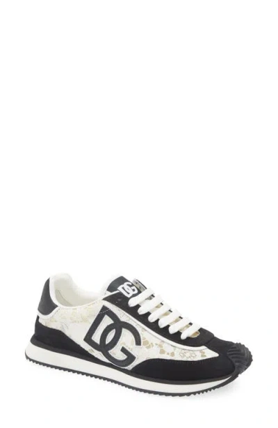 Dolce & Gabbana Dolce&gabbana Aria Logo Lace Sneaker In Multi