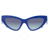 DOLCE & GABBANA DOLCE AND GABBANA AZURE GRADIENT CAT EYE LADIES SUNGLASSES DG4439 311945 55