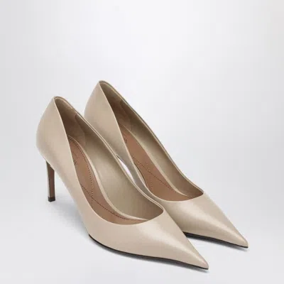 DOLCE & GABBANA DOLCE&GABBANA BEIGE CALFSKIN DÉCOLLETÉ DEVOTION WOMEN