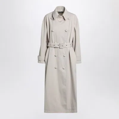 DOLCE & GABBANA DOLCE&GABBANA BEIGE TRENCH IN COTTON DRILL WOMEN