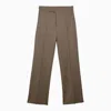 DOLCE & GABBANA DOLCE&GABBANA BEIGE WOOL TAILORED TROUSERS