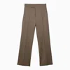 DOLCE & GABBANA DOLCE&GABBANA BEIGE WOOL TAILORED TROUSERS