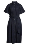 Dolce & Gabbana Dolce&gabbana Belted Denim Shirtdress In S9001 Variante Abbinata