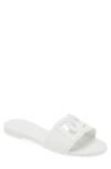Dolce & Gabbana Black Flats With Cut-out Band And Dg Logo In White