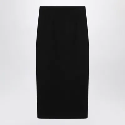 Dolce & Gabbana Dolce&gabbana Black Wool Cloth Pencil Skirt Women