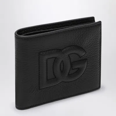 DOLCE & GABBANA DOLCE&GABBANA BLACK BI FOLD WALLET WITH LOGO