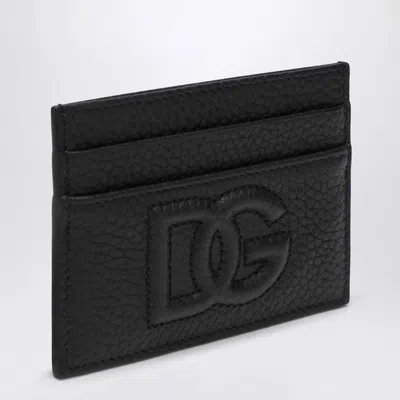DOLCE & GABBANA DOLCE&GABBANA BLACK CARD HOLDER WITH LOGO