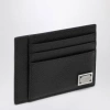 Dolce & Gabbana Black Textured Calf Leather Bi-fold Wallet In Black