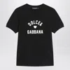 Dolce & Gabbana Black Cotton Logo T-shirt In Black