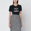 Dolce & Gabbana Black Cotton Logo T-shirt In Black