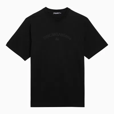 Dolce & Gabbana Dolce&gabbana Black Cotton T Shirt With Logo
