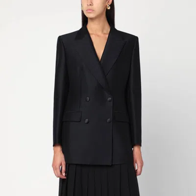 Dolce & Gabbana Black Double-breasted Wool Jacket