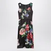 Dolce & Gabbana Black Dress With Floral Print