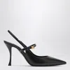 Dolce & Gabbana Black Leather Slingback In Black