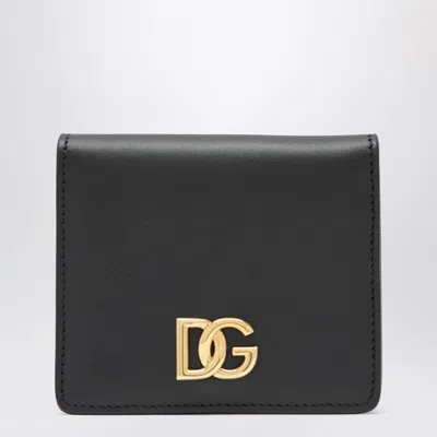 Dolce & Gabbana Dolce&gabbana Black Leather Wallet With Dg Logo
