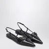 Dolce & Gabbana Patent Leather Slingback Ballet Flats In Black