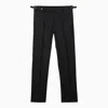 DOLCE & GABBANA DOLCE&GABBANA BLACK PINSTRIPE TROUSERS