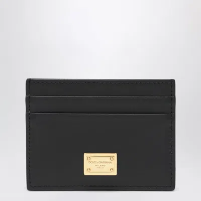 Dolce & Gabbana Dolce&gabbana Black Plongé Calf Leather Card Holder