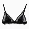 Dolce & Gabbana Dolce&gabbana Black Silk Satin And Lace Bra In Black