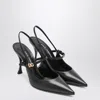 Dolce & Gabbana Dolce&gabbana Black Suede Slingback Women In Black