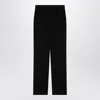 Dolce & Gabbana Black Wool Gabardine Tuxedo Trousers