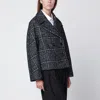 Dolce & Gabbana Black/white Houndstooth Jacket In Multi