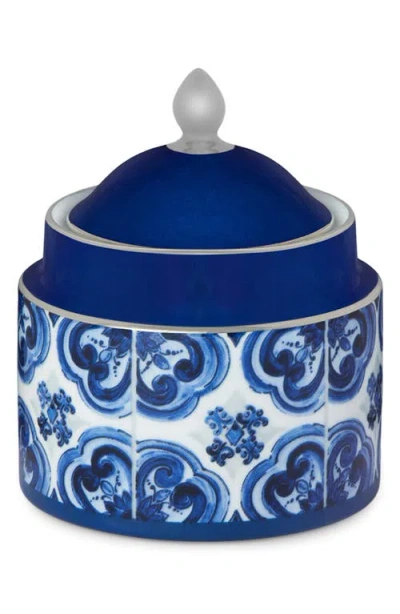 Dolce & Gabbana Dolce&gabbana Blu Meditteraneo Sugar Bowl & Lid In Navy